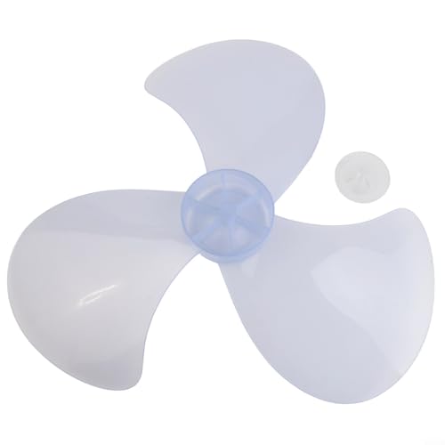 Hoja de ventilador de repuesto para ventiladores de pedestal de 16 pulgadas, cuchillas de plástico silenciosas con cubierta de tuerca para una fácil instalación, opciones de color gris o blanco