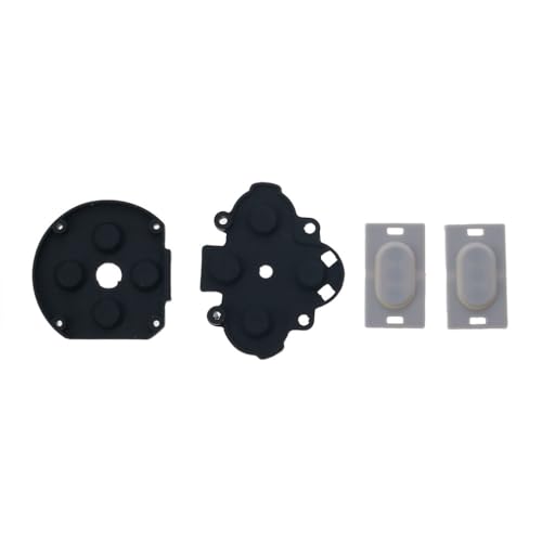 Image of Replacement Rubber Conductive R L Buttons for PSP1000 PSP 1000 Left Right Buttons Key Pad Set Repair Buttons (Conductivepad)