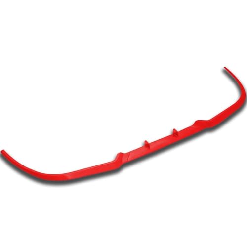 Aileron Avant pour Opel pour Corsa D pour Vauxhall Spoiler Lip Splitter Universel 3 Pièces Kit Carrosserie Protecteur Décoratif Spoiler(Rouge)