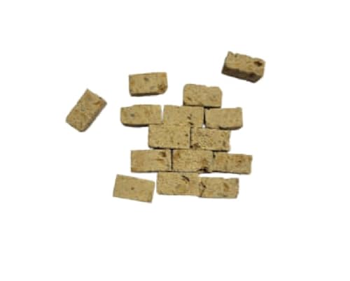 BLUSUPERSHOP ricevi 25 MATTONI TUFO per pastori presepe 20X10 MM spessi 8mm vero tufo MINIATURA PER PRESEPIO SAN GREGORIO ARMENO ARTIGIANALI sheperds crib