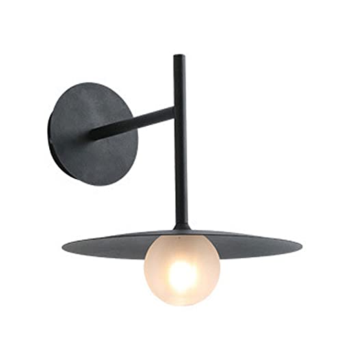 Lámpara de araña pequeña Minimalista Redonda Negra para Dormitorio, mesita de Noche, lámpara Colgante Retro, lámpara de Cocina, lámpara Colgante para Comedor, lámpara de Pared de Fondo para Sala