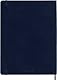 Moleskine Wochenplaner, Wochenagenda 2026 12 Monate mit Platz für Notizen, mit weichem Einband und elastischem Verschluss, Format XL 19x25, Farbe Blau