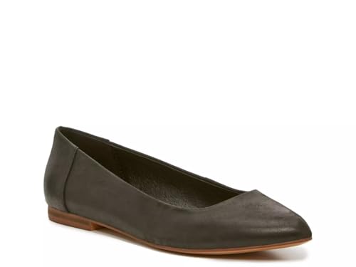 Women's Adrian Ballet Flat, Black Lyca Leather 8.5 M US