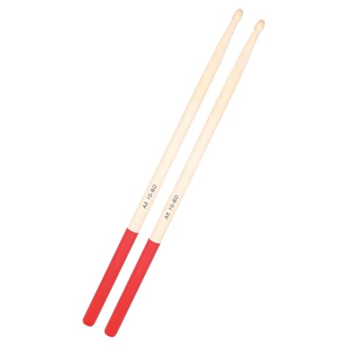 Baquetas para batería Vaguelly de madera de arce, color rojo, antideslizantes, para baterías electrónicas y acústicas, ideal para principiantes y expertos miniatura 6
