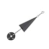 North Country Boothbay Harbor Iron Triangle Wind Chimes with Compass Indoor Outdoor Decor Wall Ornament for Home Porch Patio Garden