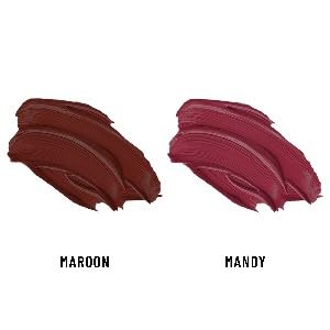 Image of Seven Seas Lips & Cheek Tint Combo Pack of 2 | Matte Natural Blush for Women | Lip Tint with Vitamin E | Nourishing Cheek Tint (Maroon, Mandy)
