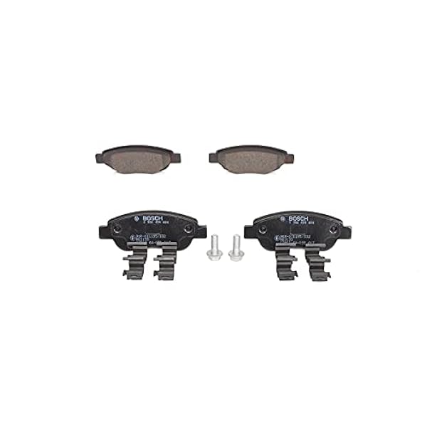Bosch BP975 Pastiglie Freno, Asse Anteriore, Certificato ECE-R90, 1 Set di 4 Pastiglie