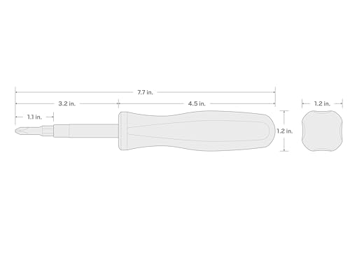 Image of TEKTON 6-in-1 Phillips Driver | DMS14007 | #1 x #2, #0 x #3, Black