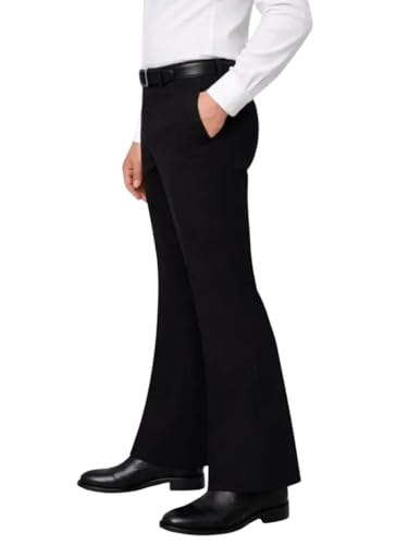 Image of Men's Bootcut Pants | Regular Fit Bootcut Trousers for Men | Solid Formal & Casual Flared Pants