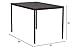 Zinus Modern Studio Collection Soho Dining Table/Office Desk/Computer Desk/Table Only, Espresso