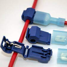 e-INFINITY Wire Cable Connectors Terminals Crimp Scotch Lock Quick Splice Electrical Car Audio 22-10AWG 0.5mm-6mm Kit Tool Set, Blue -22pcs(11 Pair)