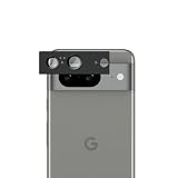 明誠 Google Pixel 8 カメラフィルム レンズ保護ケース レンズガード アルミニウムカバー 高透過率/硬度9H/耐衝撃/一体型/簡単貼り付け/防塵防汚 Google Pixel 8 カメラレンズ保護フィルム（オブシディアン）