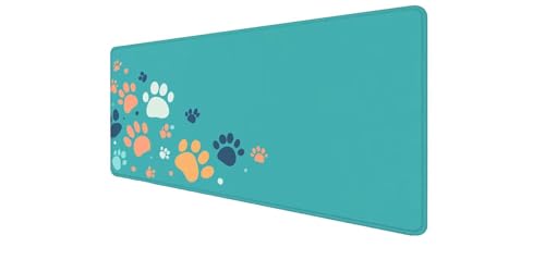 Tapis de souris bleu étanche avec bords cousus haute précision