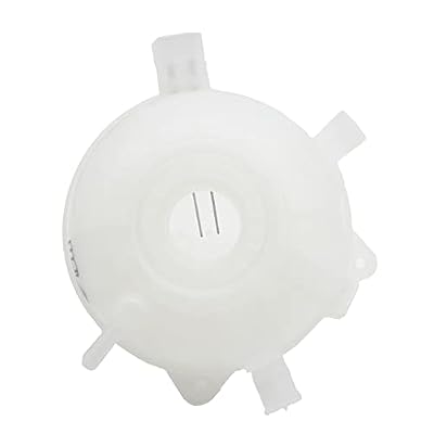 603-253 1K0121407A Front Engine Coolant Reservoir Tank with Cap Compatible with 2006-2019 Audi A3 Q3 RS3 TT | 1993-2019 Volkswagen Beetle CC Eos Golf GTI Jetta Passat R32 Rabbit Tiguan Vehicles