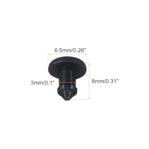 Image of Snap in Locking Hole Plugs Rubber Panel Seal Cover Drilled Silicone Caps, [for Kitchen Rubber, Waterproof Sealing Plugs] - 3mm /0.1in /Black /10Pcs