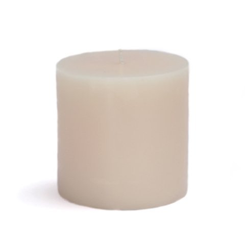 Zest Candle CPZ-072-12 3 x 3 in. Ivory Pillar Candles -12pcs-Case- Bulk