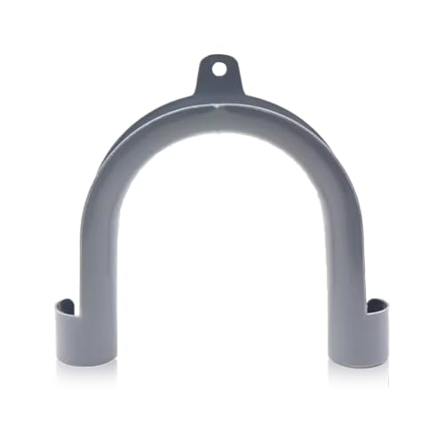 NIIIYTYB PVC Washing Machine Drain Hose Holder Hook U-Shaped Drain Clamp Fits 1-1/4 Pipe Secure Holder for Laundry Room Organization