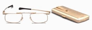 Kanda of Japan Slimfold Replacement Case - Gold - Clip