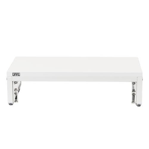 Image of Desktop Rack Stand 2U, Rack for Audio Equipment and Stand for Speaker or Display (White)