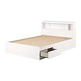 South Shore Reevo Full Mates Bed With Bookcase Headboard (54