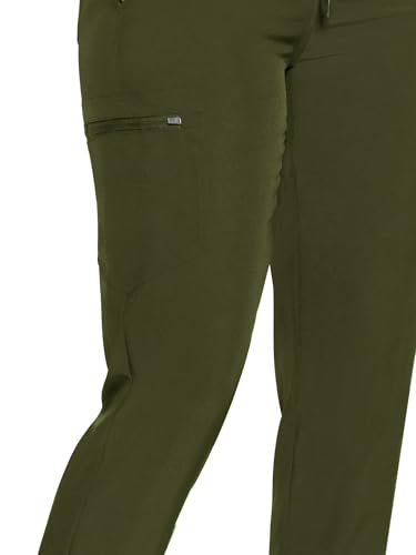 Image of COZYFIT Womens Scrub Pants - Soft Stretch Yoga Style with 5 Pockets, Slim Fit Jogger Scrubs Pants for Women