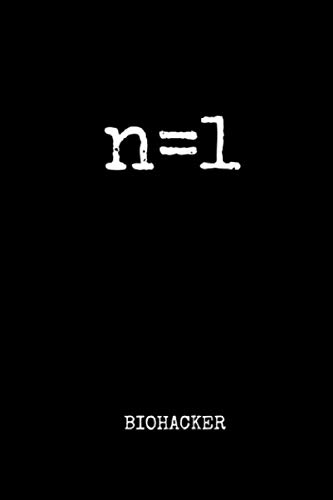 N=1 Biohacker: 6x9 inch Lined Notebook / Diary