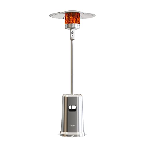 Patio Heater, EAST OAK 50,000 BTU Stainless Steel Outdoor Patio Heater
