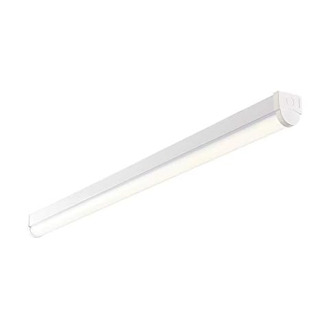 LED Linear Batten Light Fitting - 5ft 150cm LED Batten - Energy Saving - Instant Start-Up - Flicker Free - 3 Way Fast Fix Terminal Block - Cool White 4000K - 4600 Lumens - IP20 Indoor Ceiling Light Cover