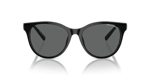 Armani Exchange Woman Sunglasses Shiny Black Frame, Dark Grey Lenses, 54MM3
