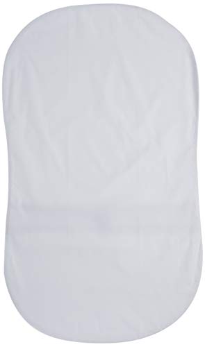 Image of HALO BassiNest Fitted Sheet – 100% Cotton, Soft and Breathable Bassinet Sheet for Babies, 30” x 16” Pre-Shrunk Sheet, Solid White
