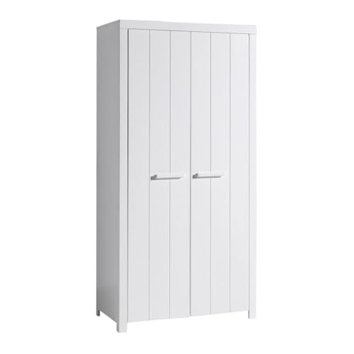 C L'AFFAIRE Armoire 2 Portes laquée Blanche - GASTIN
