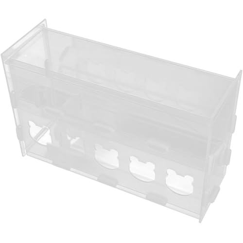 iplusmile ルチンチキン用自動給餌器 孔アクリル製 鶏餌入れ 養鶏家禽用 大容量 転倒防止 衛生的 食品ホルダー