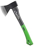 KOMFORTABLER GRIFF: Diese Axt ist mit einem ergonomischen, oval geformten Fiberglasstiel ausgestattet, der für einen guten Halt sorgt.