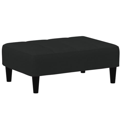 Tabouret en velours noir pour chambre et salon chic contemporain