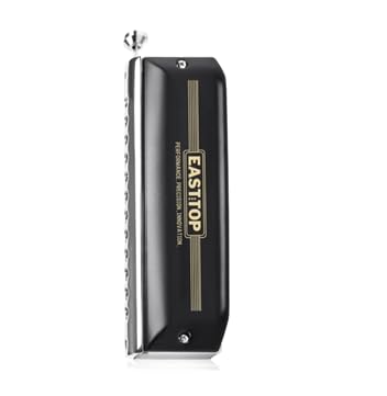 Image of SymphonyMuzik EAST TOP Updated FORERUNNER 2.0 without valves Chromatic Harmonica 12-Hole 48 Tones C Key | Chromatic Mouth Organ Harmonica