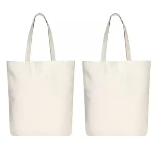 Exclusive Reusable Plain Cotton Canvas Tote Bag for Women – Multi-Purpose Eco-Friendly Zipper Bag White Free Size-picture-48