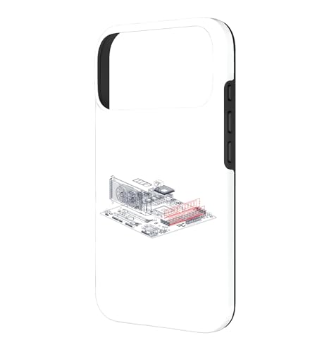 Image of RAM Card Wireframe Computer Motherboard IT Tech Geek Nerd Case for iPhone 17 Pro