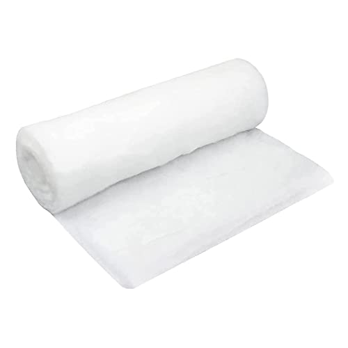Leisurealeaneag Tapis de neige pour décoration d'intérieur de village - 120 x 33 cm - Blanc