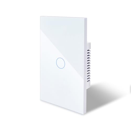 Interruptor Matter iPazzPort de diseño en vidrio templado para sistemas Apple Home Premium