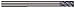 Micro 100 VLR-312-5K Square End Mill, 5/16" Cutter Dia, 5/8" LOC, 2-5/8" Reach.292" Neck Dia, 5 Fl, 5/16" Shank Dia, 4" OAL, NACRO