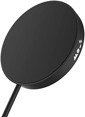 Mous - MagSafe Compatible Wireless Charger for iPhone 14/13/12 Series Phones - Matte Black - MagSafe Accessories
