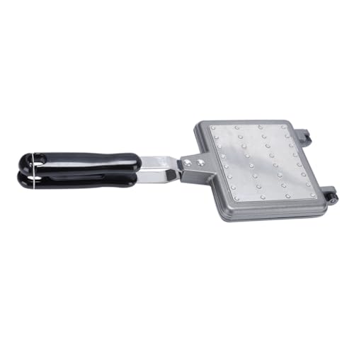 LABRIMP Molde Para Gofres Fabricantes Moldeador De Gofres Bandeja Para Hornear Gofres Sartén Para Hacer Gofres Molde Antiadherente Para Gofres Moldes Para Gofres Aleación De Aluminio Plata