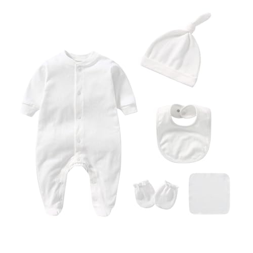 Barboteuse manches longues bébé 0-3 mois bavoir serviette coffret naissance