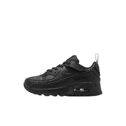 Nike Air Max 90 EasyOn Little Kids' Shoes (HF6357-001, Black/Black/White/Black) Size 10