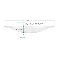 HOOMEE Tür- und Fensterabdichtung für Mobile Klimageräte, Klimaanlagen, Wäschetrockner, Ablufttrockner, Air Stop zum Anbringen an Flügelfenster und Balkontüren, Fensterabdichtung Klimaanlage 560cm – Ansicht 9