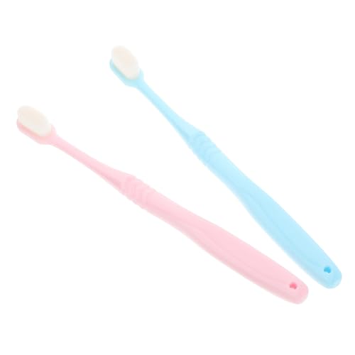 OSOLADY 2Piezas Cepillo de Dientes Suave para Adultos de Cerdas para Dientes Sensibles para y Cuidado de Encías