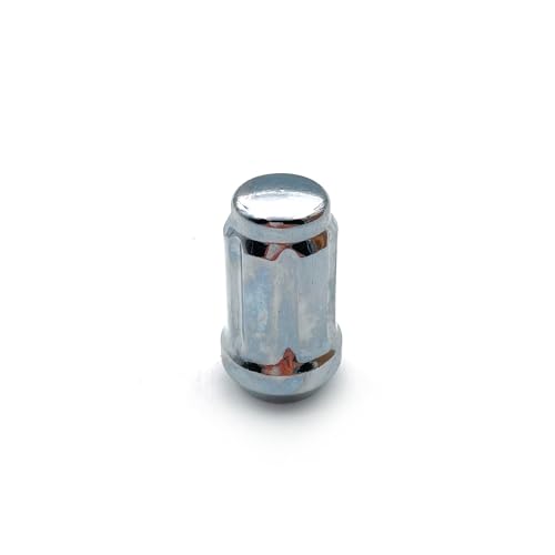 Image of M12x1.5 Chrome Spline Lug Nuts, 20pcs Chrome Closed End Lug Nuts - Compatible with 2006-2019 Ford Fusion, 2000-2019 Ford Focus, 2001-2019 Ford Escape Aftermarket Wheel