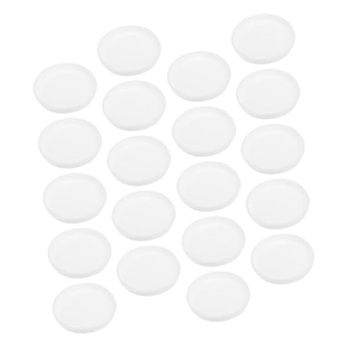 CIYODO 50 piezas Tapas de de Tubo de Plástico Blanco Resistentes para Tubos de Cartón Kraft Unidades Protección Segura para Envíos Postales y Almacenamiento de