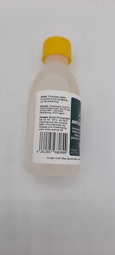 Joenos Kitzinger Antigeliermittel, Enzympräparat für Saft- und Weinherstellung, Exclusiv Handel,Aachen,50ml Flasche