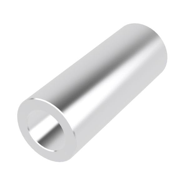 Aluminum Spacer 1/2" OD x 5/16" ID x Many Lengths Round by Metal Spacers Online (1-3/8" Length, 100) — image 1